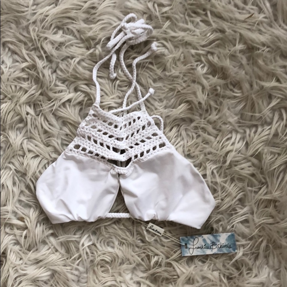 NEW • Frankie’s Bikinis • Mini Halter Bikini Top S - Picture 6 of 7
